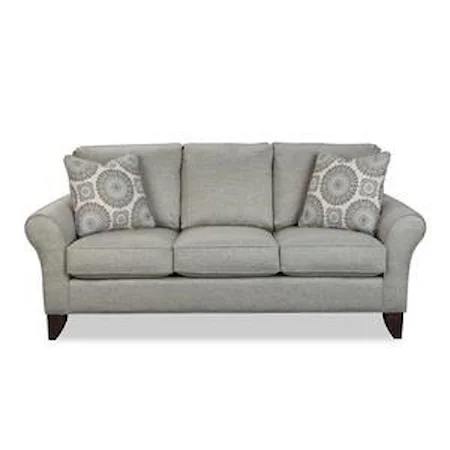 transitional small scale sofa