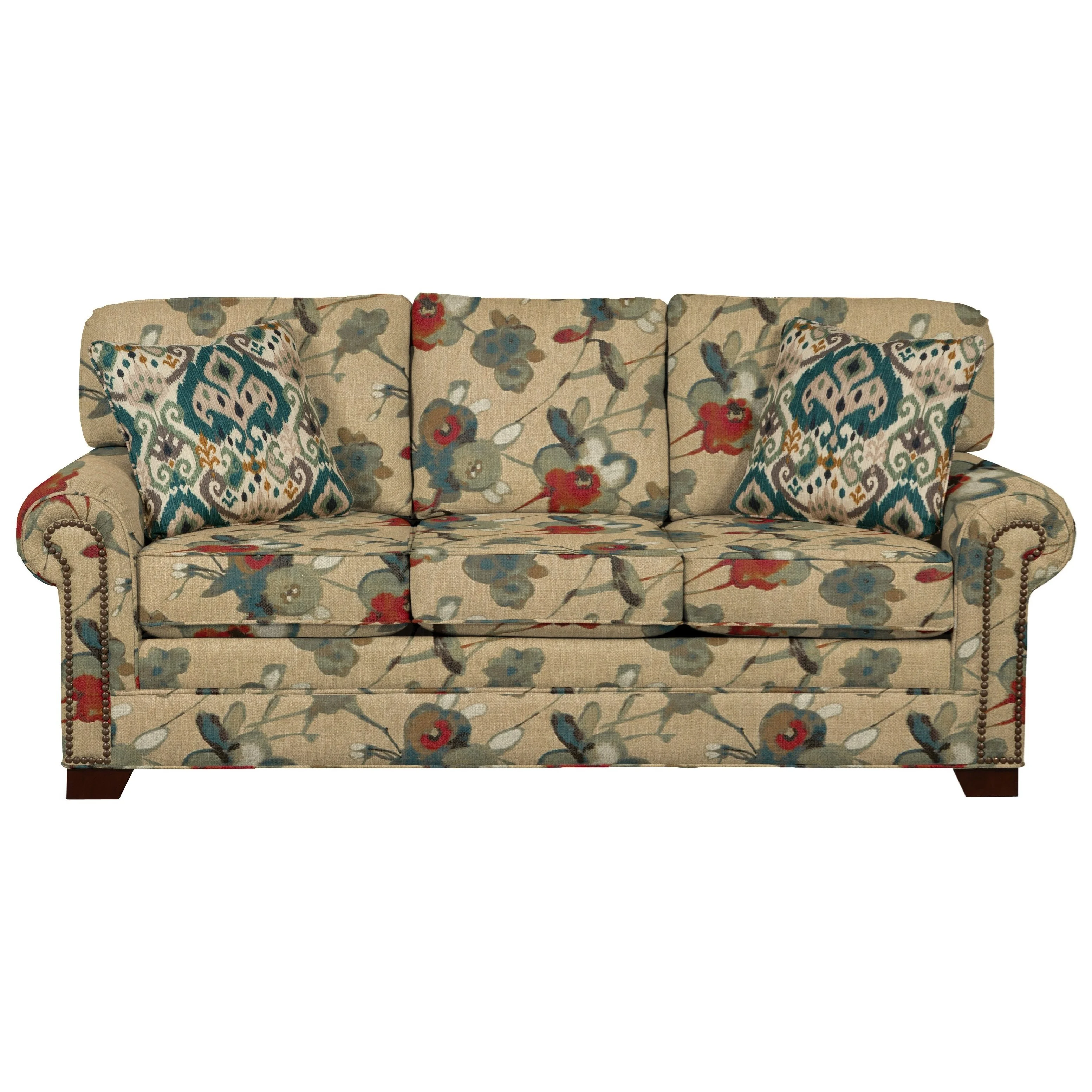 Hickory Craft 7565 75655068 Transitional Sleeper Sofa with Large