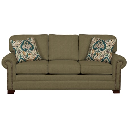 Queen Sleeper Sofa with Memory Foam Mattress
