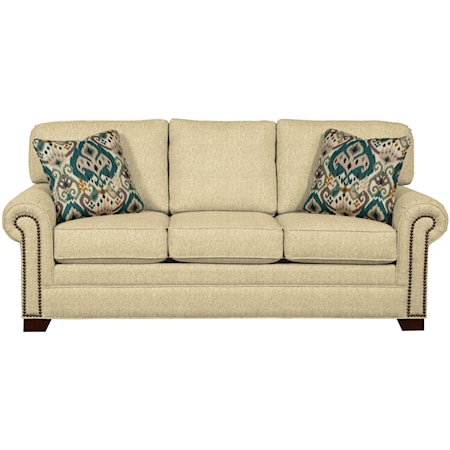 Queen Sleeper Sofa with Memory Foam Mattress