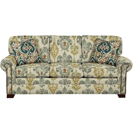 Queen Sleeper Sofa with Memory Foam Mattress