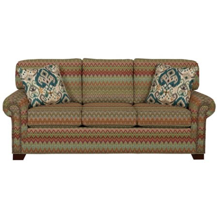 Queen Sleeper Sofa with Memory Foam Mattress