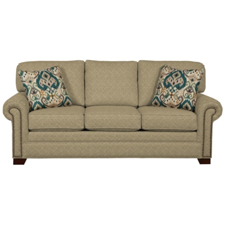 Queen Sleeper Sofa with Memory Foam Mattress