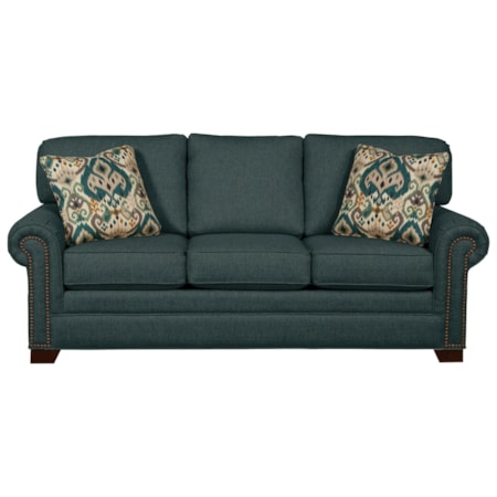 Queen Sleeper Sofa with Memory Foam Mattress