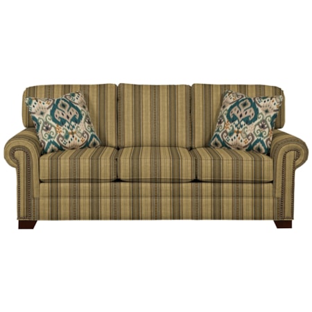 Queen Sleeper Sofa with Memory Foam Mattress