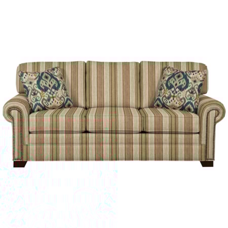 Queen Sleeper Sofa with Memory Foam Mattress