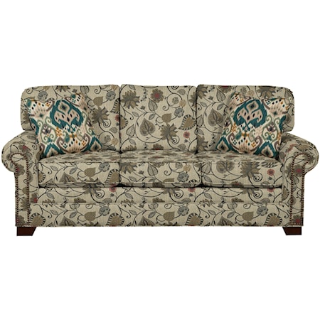 Queen Sleeper Sofa with Memory Foam Mattress