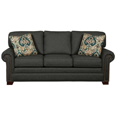Queen Sleeper Sofa with Memory Foam Mattress