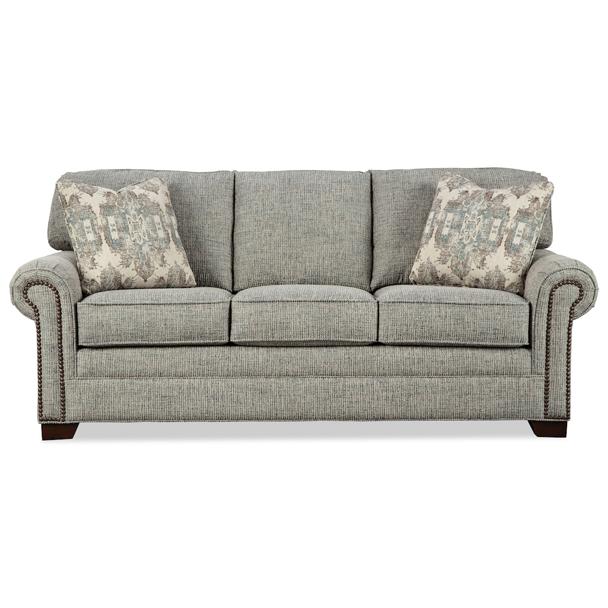 Hickory Craft 7565 Queen Sleeper Sofa with Memory Foam Mattress