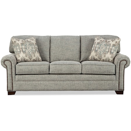 Queen Sleeper Sofa with Memory Foam Mattress