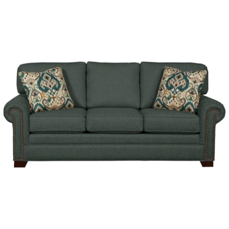 Queen Sleeper Sofa with Memory Foam Mattress