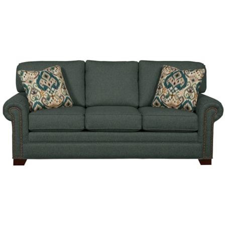 Queen Sleeper Sofa with Memory Foam Mattress