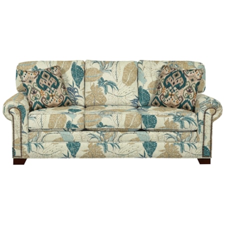 Queen Sleeper Sofa with Memory Foam Mattress