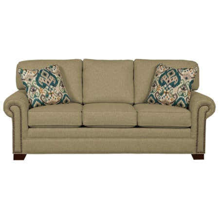 Queen Sleeper Sofa with Memory Foam Mattress