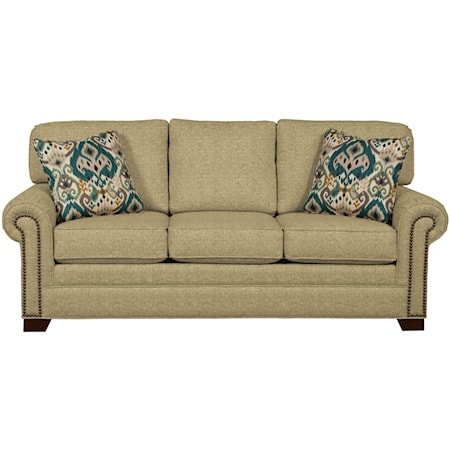 Queen Sleeper Sofa with Memory Foam Mattress