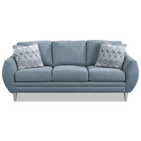 Modern Sofa with Bowed Arms