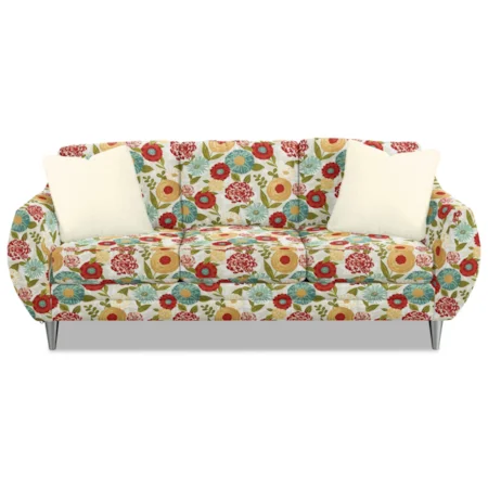 Modern Sofa with Bowed Arms