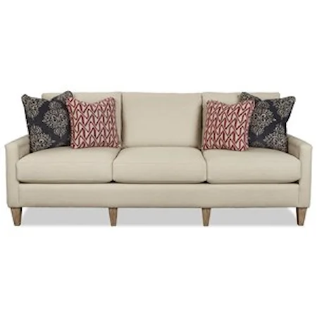 Casual 91" Sofa with Welt-Trimmed Arms