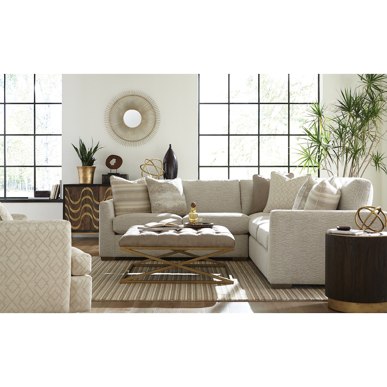 Hickory Craft 783950 4-Seat Sectional Sofa