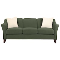 Stationary Sofa with Flared Arms