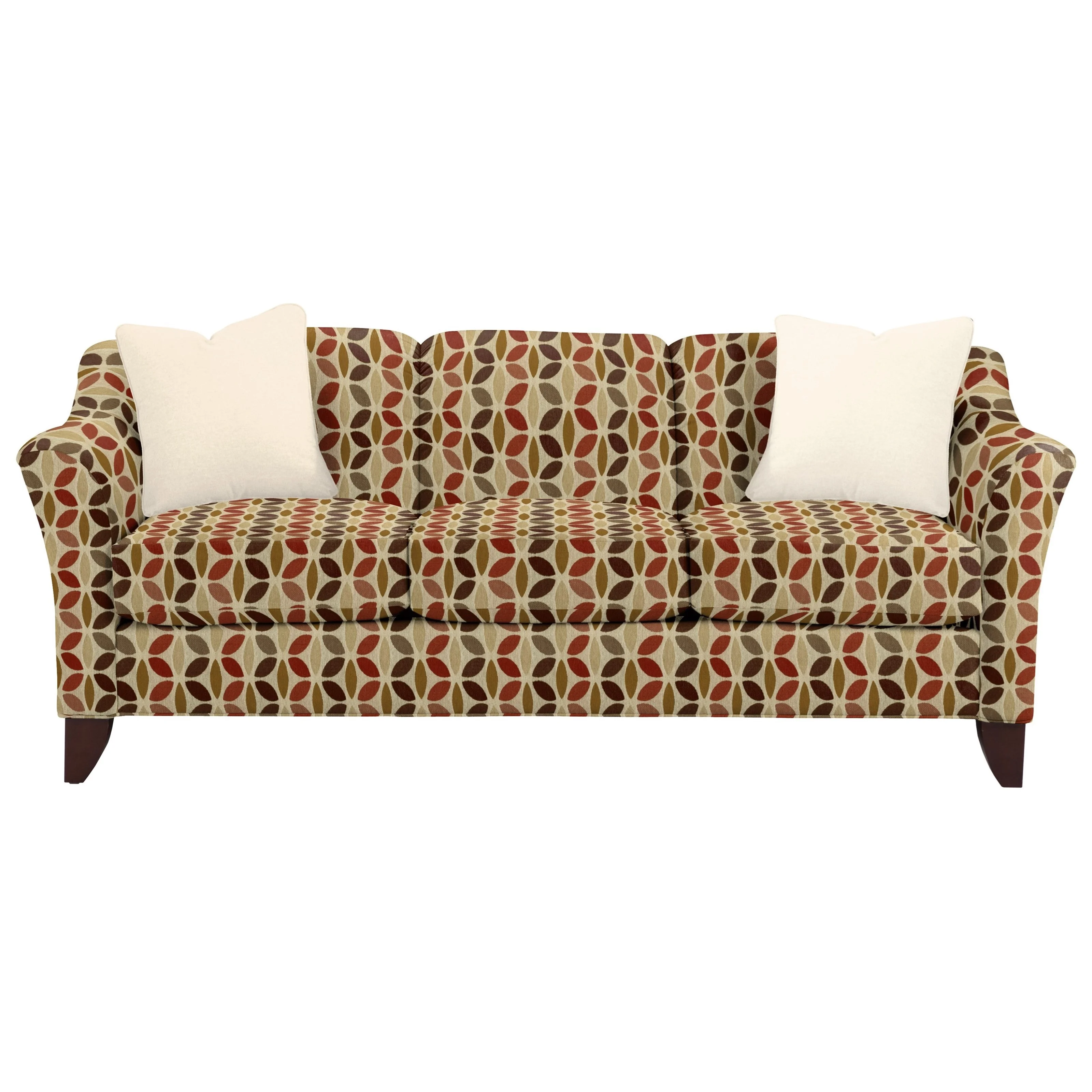 Hickorycraft 784450Cs Stationary Sofa with Flared Arms Malouf