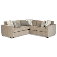 Contemporary 2-Piece Sectional with RAF Corner Sofa