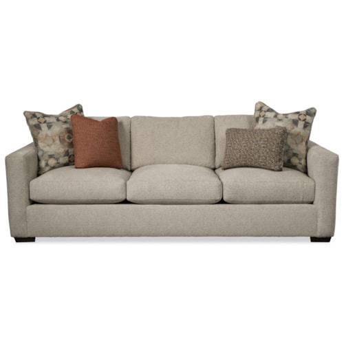 Contemporary Sofa with Track Arms