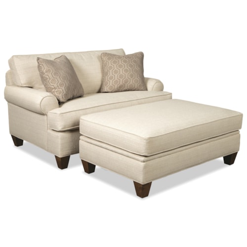 Twin Sleeper Chair & Storage Ottoman Set