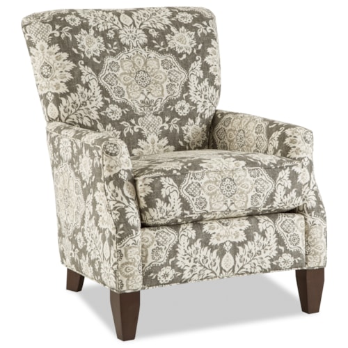Contemporary Chair with Flair Tapered Arms