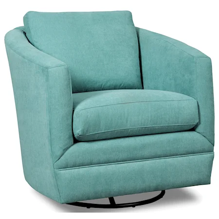 Contemporary Swivel Glider Barrel Chair