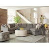 Craftmaster F9 Series 3-Piece Sectional Sofa with RAF Cuddler