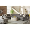 Craftmaster F9 Custom Collection 4 pc Sectional Sofa w/ Power Console