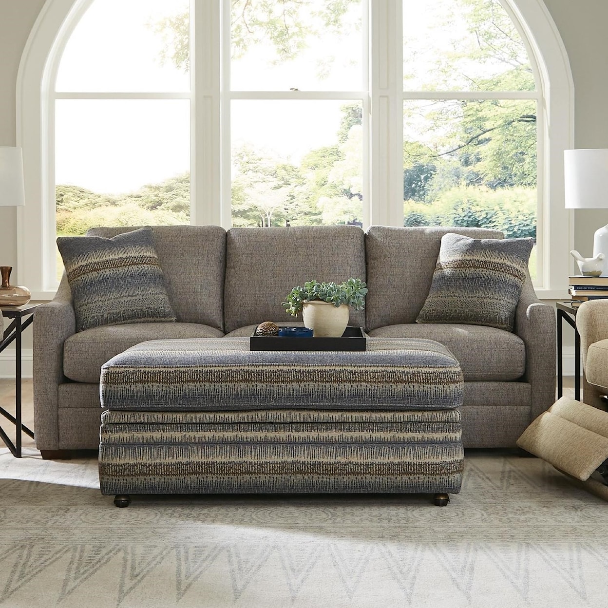 Craftmaster F9 Design Options Custom Sofa W/ Shallow Seat