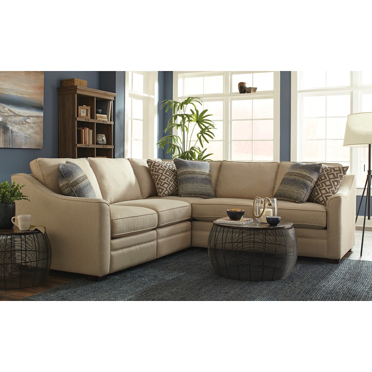 Craftmaster F9 Custom Collection Custom 2 Pc Sectional w/ Recliners