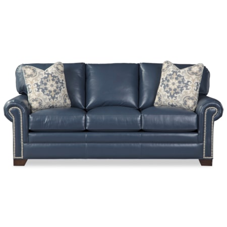 Sofa w/ Nailheads & Pillows