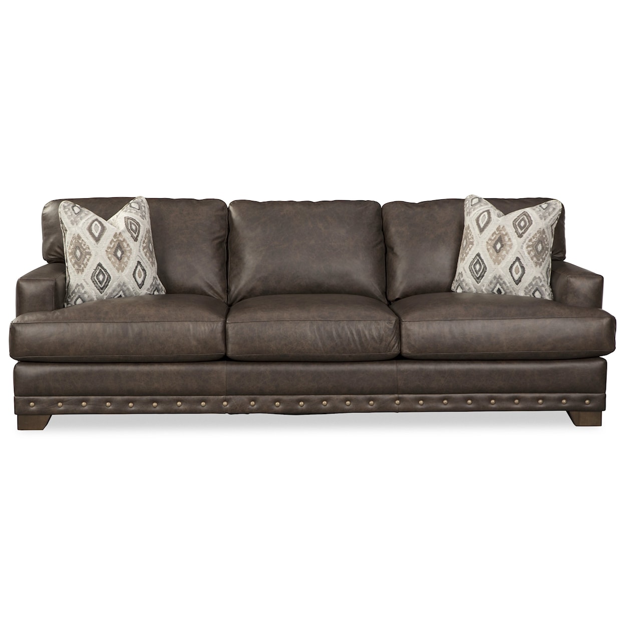 Hickory Craft L782750 Sofa w/ Nailheads & Pillows