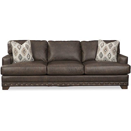 Sofa w/ Nailheads & Pillows