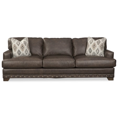 Sofa w/ Nailheads & Pillows