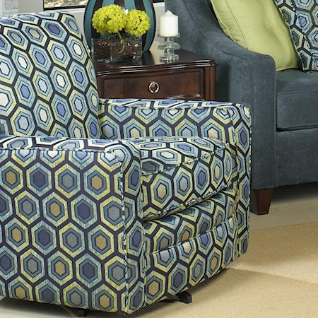 Upholstered Swivel Glider