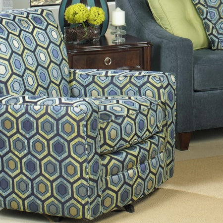 Upholstered Swivel Glider