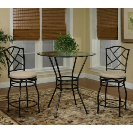 Round Glass Pub Table
