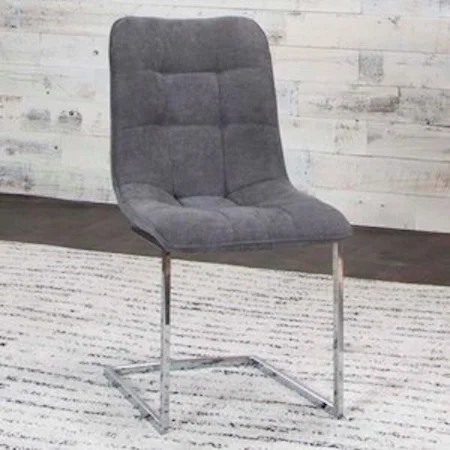 Graphite/Chrome Side Chair (Welded)