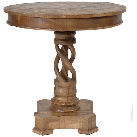 Bengal Manor Mango Wood Twist Accent Table