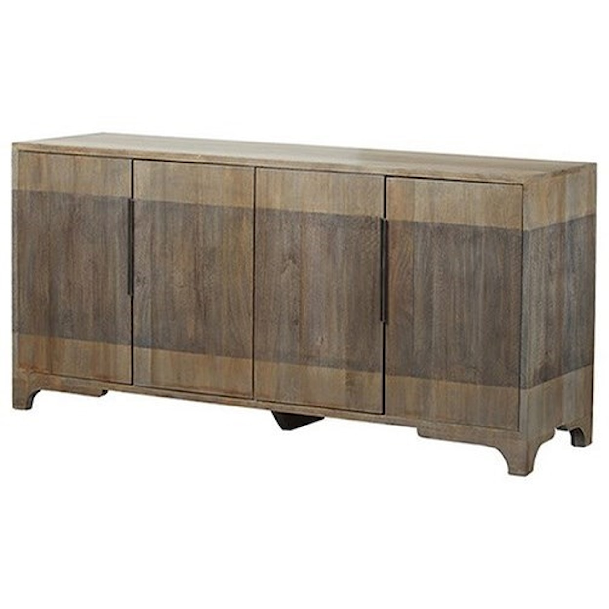 Crestview Collection Accent Furniture Bengal Manor 2 Tone Grey Mango Wood 4 Door S