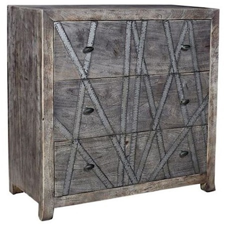 Mango Wood 3 Drawer Chest