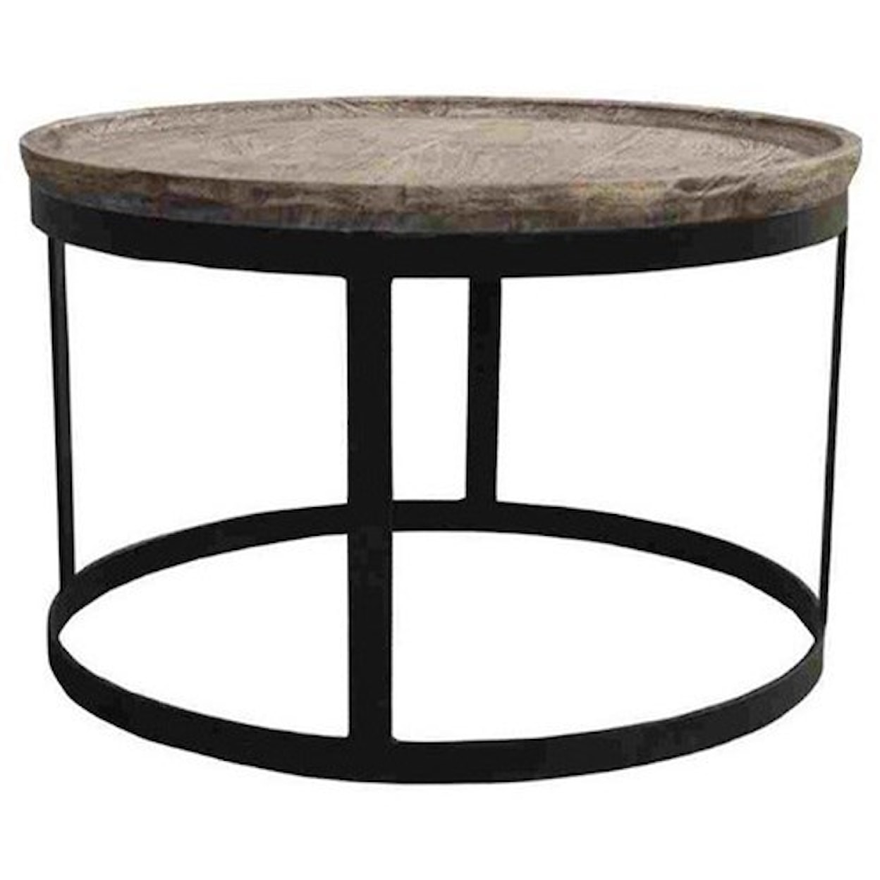 Crestview Collection Accent Furniture Mango Wood and Metal End Table