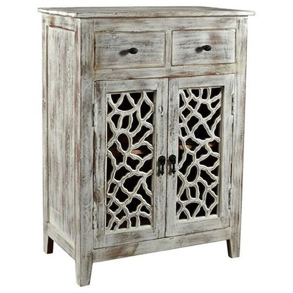 Crestview Collection Accent Furniture Mango Wood 2 Drawer Cabinet