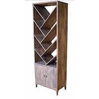 Bengal Manor Mango Wood Angled 2 Door Etagere