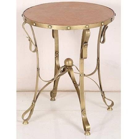 Solid Iron Accent Table
