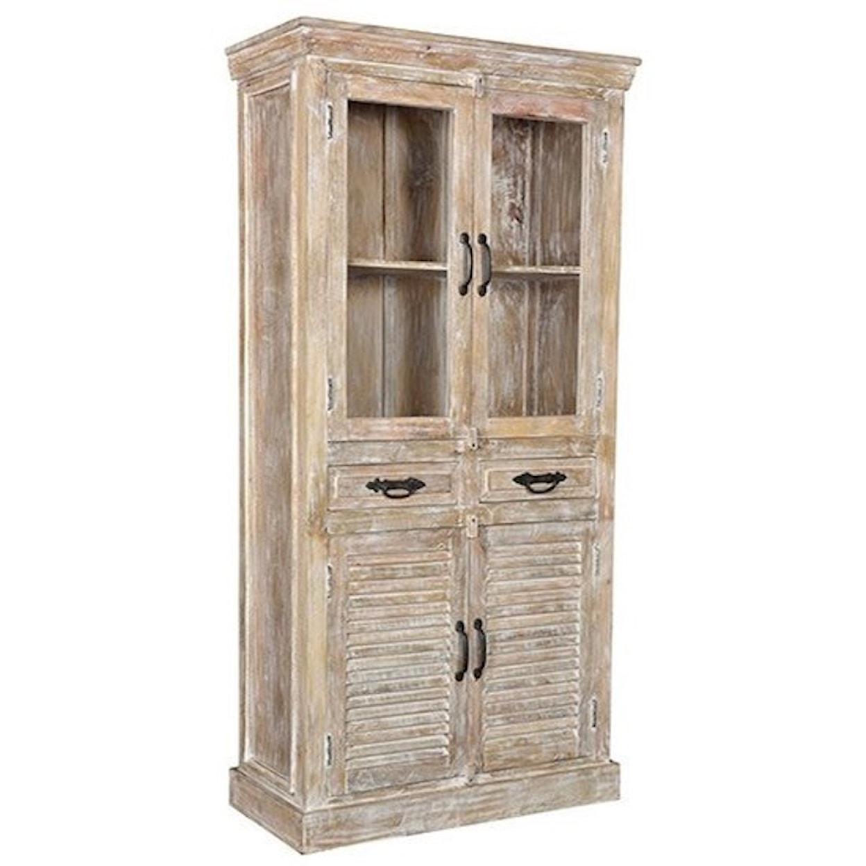 Crestview Collection Accent Furniture Mango Wood 4 Door Cabinet